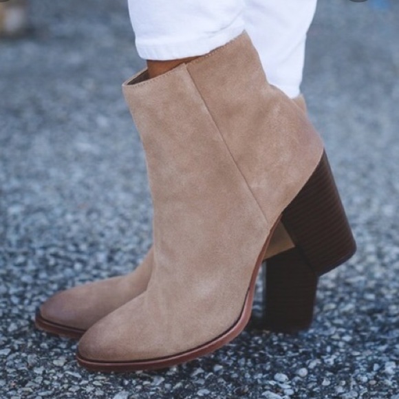 Sam Edelman Blake Oatmeal Ankle Booties - Picture 1 of 8